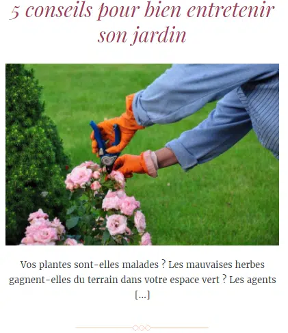 Bien entretenir son jardin