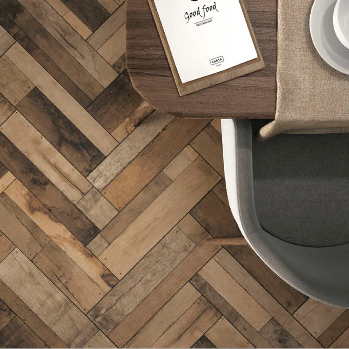 Du carrelage imitation parquet