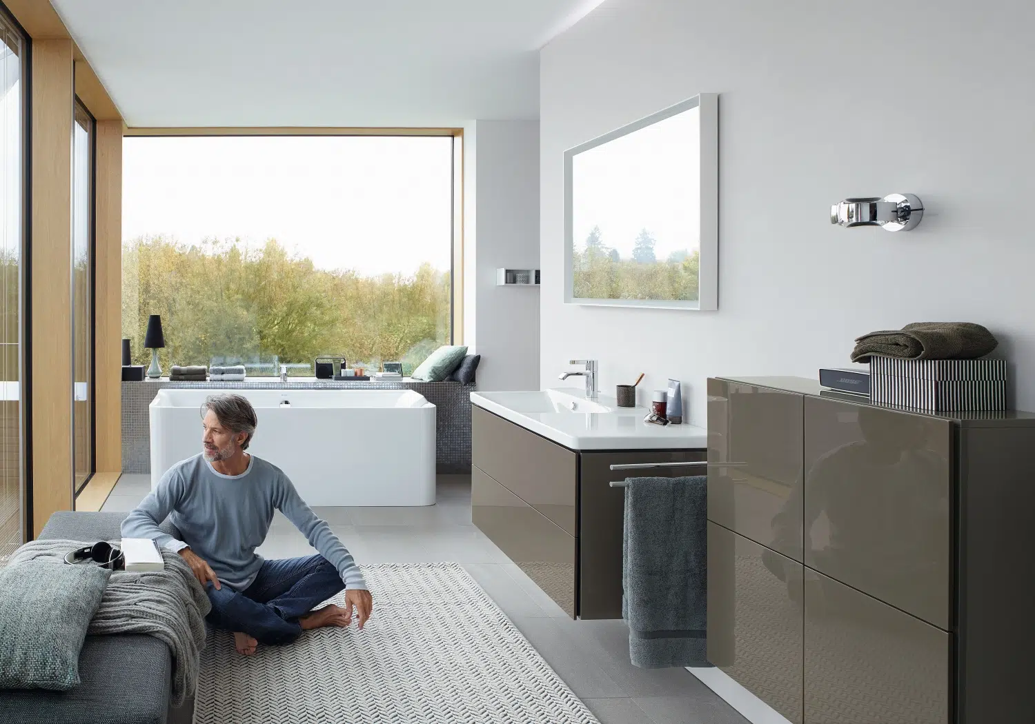 Une salle de bain sans barrières