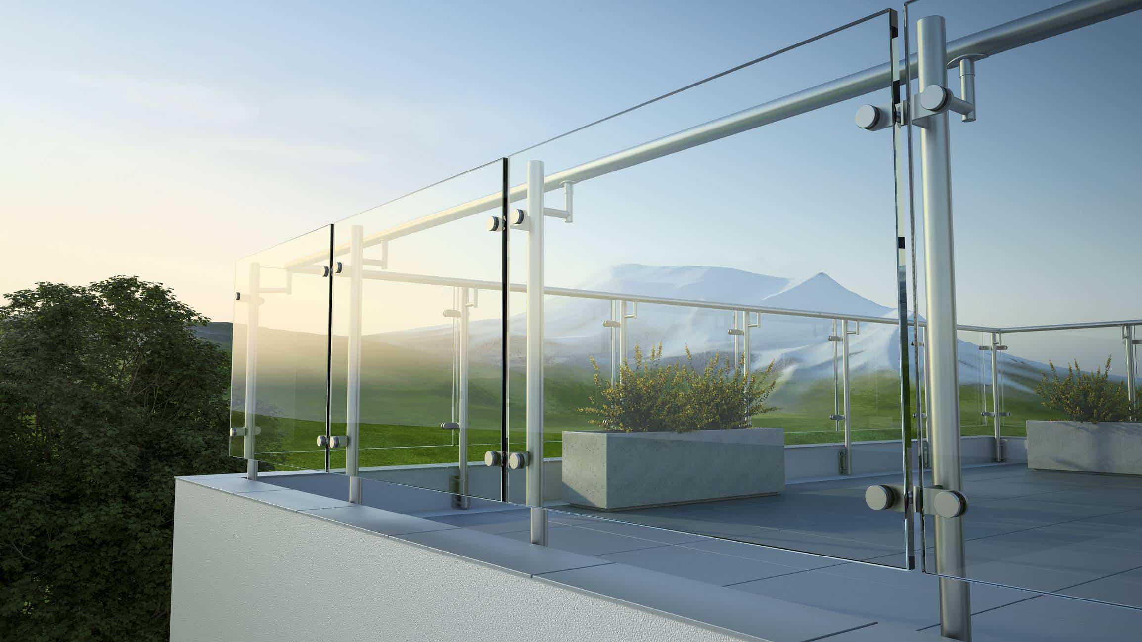 garde corps balcon terrasse en verre