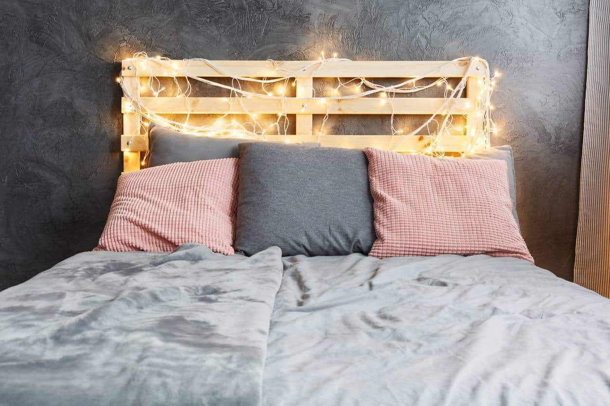 guirlande lumineuse chambre tête de lit