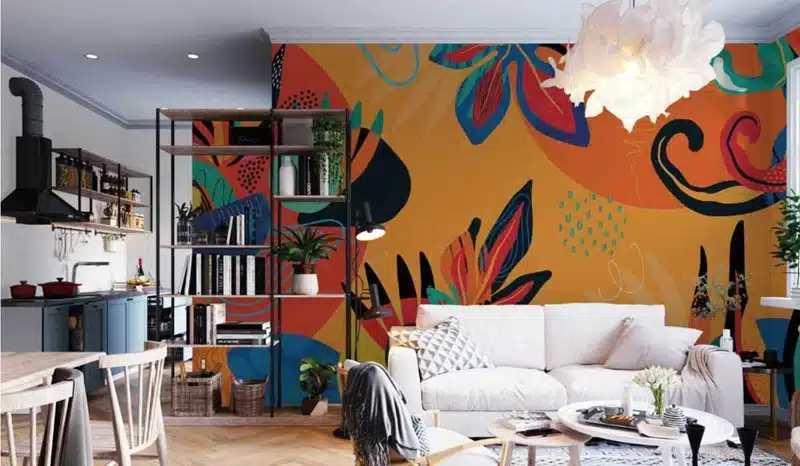 Rénovation de votre pièce de vie quel papier peint choisir
