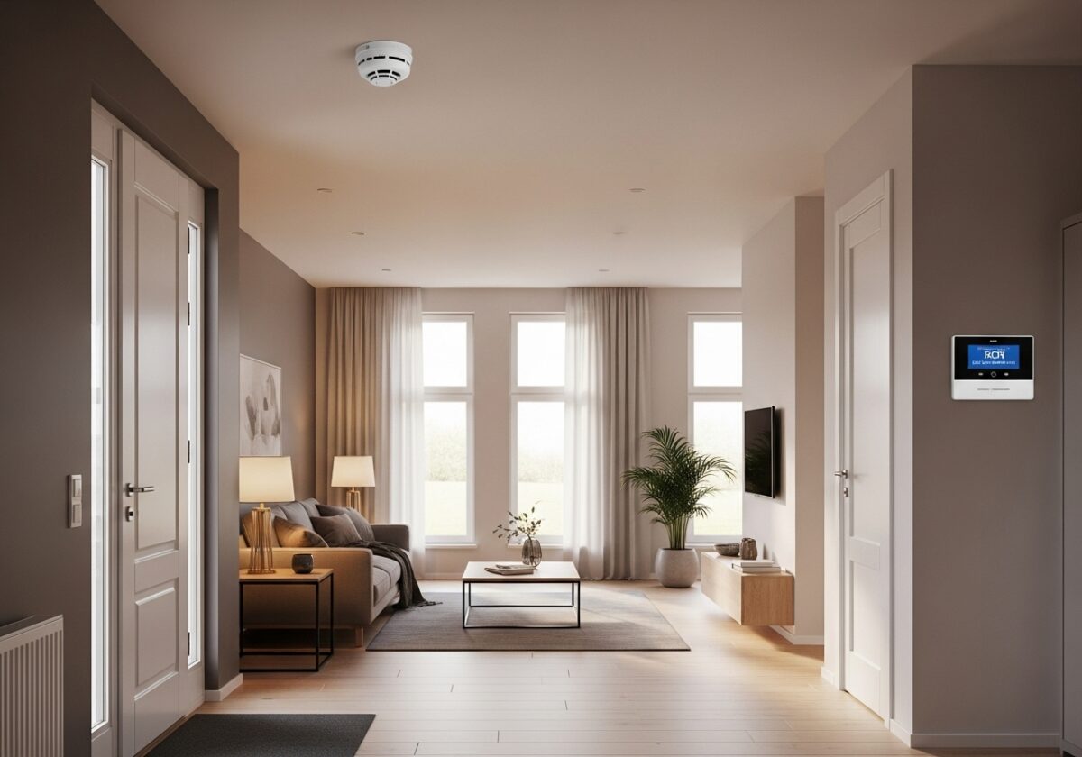 intérieur d'une maison aux tons neutres
