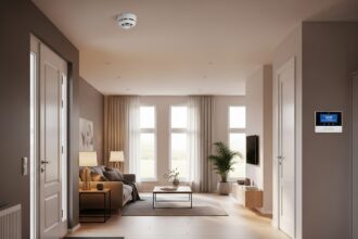 intérieur d'une maison aux tons neutres