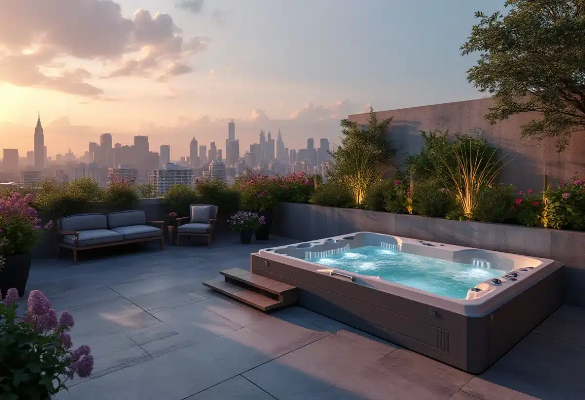 Spa rectangle : une solution pour les petits espaces