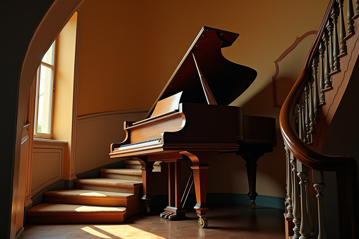 piano escalier